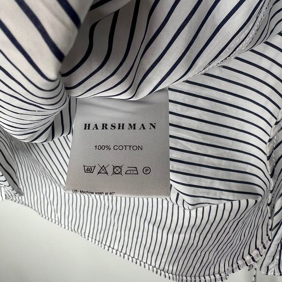 Harshman Striped Bell Sleeve Blouse Size Small - Picture 6 of 7